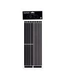 RydeSafe Reflective Decals Multi Stripes Kit Jumbo Black - High Visibility Safety for Cyclists - Buy Online on GoSupps.com