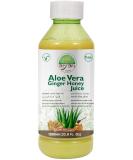 Aryan Herbals Aloe Vera Ginger Honey Juice No Added Sugar & Artificial Colors Natural Juice Tastes Bitter But Good For Health- 1000ml - Buy Online on GoSupps.com