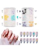 3D Butterfly Nail Charms - 2 Boxes of 12 Grids Resin Gems for Nail Art Design and Decoration - DIY Crafts Supplies (D Pattern) - Buy Online on GoSupps.com