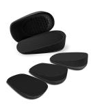 Height Increase Insoles | Gel Heel Lift Pads for Men & Women | Shock Absorption Cushions | 1 Inch Lift Inserts (Small 5-9 2 Pairs Black - Buy Online on GoSupps.com