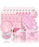 Cherry Blossom Skin Care Set | Sakura Skincare for Teens & Women | 24PCS Travel Kit with Cream Serum Eye Mask & More - Buy Online on GoSupps.com