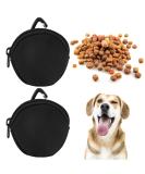 2 Pack Portable Dog Training Treat Bags - Reusable Snack Bags with Carabiner for Travel & Walks - Ideal for Small Dogs - Buy Online on GoSupps.com