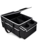 GUWINA Car Backseat Organiser Multi Compartment Foldable Car Seat Organiser for Front and Back Seats Car Boot Organiser with Lids and Straps Best for Clothes Toys Office Products (Black) - Buy Online on GoSupps.com