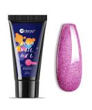 Mogray Poly Nails Gel Starter Set - 60ml Violet Glitter Builder Acrylic Gel for DIY Nail Design - Buy Online on GoSupps.com