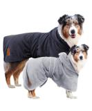 True Love Animal Dog Towel - Quick-Dry Bathrobe for Small to Large Dogs | Washable & Cozy Cold Protection - Dark Gray XS - Buy Online on GoSupps.com