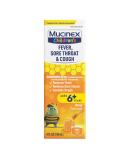 Mucinex Children's Fever & Cough Relief - Multi-Symptom Cold Medicine Honey Flavor 4 Fl Oz - International Shipping Available - Buy Online on GoSupps.com