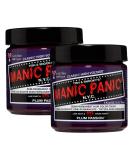 Manic Panic Plum Passion Hair Dye 2-Pack | Vegan Cruelty-Free Purple Semi-Permanent Color 118ml Each - Buy Online on GoSupps.com