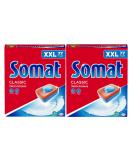 Somat Classic Dishwasher Tabs XXL Pack - 154 Tabs for Daily Dishwashing & Glass Protection | International Shipping Available - Buy Online on GoSupps.com