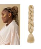 Gairyan Jumbo Braids - Ombre Synthetic Hair Extensions 60cm | Natural Blonde 100g for Box & Crochet Braids - Buy Online on GoSupps.com