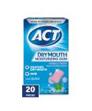 Act Dry Mouth Gum with Xylitol - Bubble Fresh - 20 Pieces | Moisturizing Relief - Buy Online on GoSupps.com