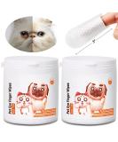 Kullloomii Eye Care Finger Pads for Dogs & Cats - 100 Pieces Tear Stain Remover & Gentle Eye Cleaner - Buy Online on GoSupps.com