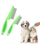 Shop Tiesome 2-in-1 Dog Grooming Kit - Multifunctional Stainless Steel Double-Sided Comb & Massage Brush - Perfect for Pet Hair Care - Buy Online on GoSupps.com