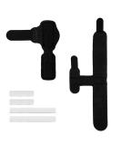 2pcs Toe Splints for Straightening - Toe Brace for Hammer Toes & Bent Toes - Black (2 Styles) - Buy Online on GoSupps.com