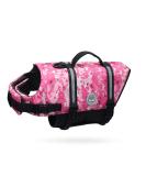 Vivaglory Ripstop Dog Rescue Vest - Improved Buoyancy & Visibility for Small to Medium Dogs - Camouflage Pink (Chest 43-53cm) - Buy Online on GoSupps.com