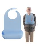 MARS WELLNESS Adult Bibs for Elderly - Easy to Clean Silicone Bibs with Button Closure - Buy Online on GoSupps.com
