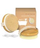 Metene 2 Pack Bamboo Dry Body Brushes Shower Brush Wet and Dry Brushing Dry brush for Cellulite and Lymphatic Body Scrubber with Soft and Stiff Bristles Suitable for All Kinds of Skin - Buy Online on GoSupps.com