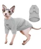 Iecoii Sphynx Litter Clothing | Soft Cotton T-Shirts & Sweaters for Hairless Cats - Perfect for Sphynx Cornish Rex Devon Rex & Peterbald - Buy Online on GoSupps.com