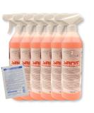 Dewro Set: Sanit Prosanitarian Cleaner DU100 (3025) - 6x750ml Bathroom Cleaner for Lime Cladding & Dip-Up Effect + 1 St. Dewro Single Scrub - International Shipping Available - Buy Online on GoSupps.com