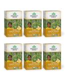 Organic India Tulsi Tea - Lemon Ginger, Caffeine-Free, 18 Infusion Bags (1.27 oz) - Buy Online on GoSupps.com