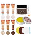 Furniture Repair Kit - 6 Color Oak Series Wood Filler for Cracks & Holes | Wood Putty & Polish for Floors Cabinets & Tables - Buy Online on GoSupps.com