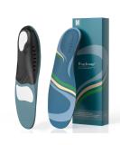 Plantar Fasciitis Pain Relief Insoles for Men and Women - Turquoise | Arch Support & Motion Control Inserts for Work Boots - M M Size 9-10.5 / Women 10-11.5 - Buy Online on GoSupps.com