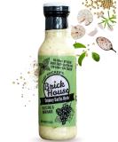Brick House Vinaigrettes Creamy Garlic Herb Sugar-Free Salad Dressing with Organic Stevia - 12oz (1 Pack) | Low Sodium, Paleo, Low Carb, Keto-Friendly - Buy Online on GoSupps.com