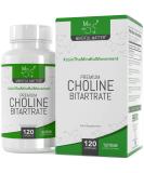 MM Choline 700mg High Strength Vegan Supplement - 120 Capsules | Non-GMO & Gluten-Free | UK Manufactured - Buy Online on GoSupps.com