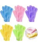 Na Pack of 5 Exfoliating Gloves - Body Wash Mitts for Men & Women | Spa Quality Dead Skin Remover for a Refreshing Shower Experience - Buy Online on GoSupps.com