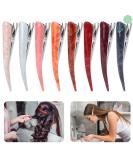 Duck beak hair clips 8 pieces large alligator hair clips made of acrylic colorful women hair clips for thick hair thin hair non -slip crocodile hairpin for women girls hairstyle (13cm) - Buy Online on GoSupps.com