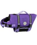 Vivaglory Ripstop Dog Rescue Vest - Enhanced Buoyancy & Visibility for Small to Medium Dogs | Purple Size S (43-53cm) - Buy Online on GoSupps.com