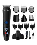 5-in-1 Hair Clipper & Beard Trimmer for Men - Waterproof Grooming Kit with LED Display Nose Trimmer & Low Noise Operation - Buy Online on GoSupps.com