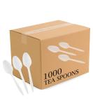 PLASTICPRO Cutlery Plastic Teaspoons Medium Weight Disposable Silverware White (1000 Count) 1000 Tea Spoons - Buy Online on GoSupps.com