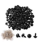 Vanblue Safety Eyes 130PCS 10mm Plastic Black Craft Eyes Teddy Bear Eyes with Washers for Amigurumi Stuffed Animals Crochet Toys Crafts Making - Buy Online on GoSupps.com