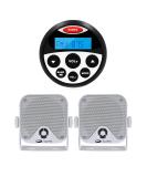 GUZARE Marine Stereo Speaker Package - Bluetooth MP3/USB AM/FM Radio Bundle for Boat SPA ATV UTV - Buy Online on GoSupps.com