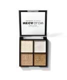 Technic Mega Glow Highlighter Palette - 4 Highly Pigmented Shimmer Powders for All Skin Tones - 10g - Buy Online on GoSupps.com