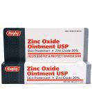 Rugby Zinc Oxide 20 Skin Protectant Ointment 2.11 Ounce - Diaper Rash, Chafed Skin, Poison Ivy Relief - Clear Formula - Buy Online on GoSupps.com