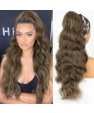 Pferdeschwanz Hair Extension Clip | Natural Brown Afro Curly Ponytail 63cm - Long Hair Accessories for Braids - Buy Online on GoSupps.com
