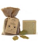 Dr.Cient Aleppo soap piece with laurel oil 40 and olive oil 60 biological natural vegan traditional handmade antique-reduces dry scalp (140 g 1 piece) - Buy Online on GoSupps.com