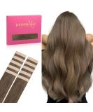 Buy If-Salt Tape Extensions Real Hair - 10pcs Bright Ash Brown 20g 30cm Invisible Smooth Hair Extensions for Girls  - Buy Online on GoSupps.com
