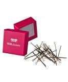Buy Haarly Loved Anti-Slide Hair Clamps & Bobby Pins - 24 Pcs Brown 6cm | Ultra Paint Pink Storage Box | International Shipping - Buy Online on GoSupps.com