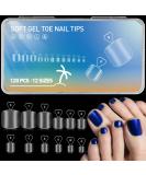 Ranrose Clear False Toenail Tips - 120Pcs Full Cover Soft Gel Matte Fake Toenail Tips - Short Square ToeNail Tips - Salon Quality Press On Toenails - 12 Sizes - Buy Online on GoSupps.com