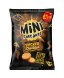 Jacob's Mini Cheddars SMOKED CHEDDAR Crisps 15 x 90g PMP Packs || Baked in Real Cheese Biscuits - Buy Online on GoSupps.com