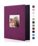 Miaikoe 6x4 Photo Album - 300 Pockets Purple Linen Album Book for Family Wedding Anniversary - Holds 300 Horizontal 10x15cm Photos - Buy Online on GoSupps.com