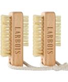 Nail Brush Larbois Wooden Nail Brushes for Cleaning Nails 2Pack Double Sided Nail Srubbing Brush Eco Friendly Fingernail Brush with Hanging Rope (Beechwood) A-Color-1 - Buy Online on GoSupps.com