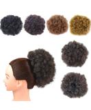 Short Synthetic Afro Puff Drawstring Ponytail Extension - Medium 4# Kinky Curly Ponytail for Natural Hair - Buy Online on GoSupps.com