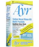 Ayr Saline Nasal Rinse Kit - 51 ct Sinus Wash for Soothing Relief - Buy Online on GoSupps.com