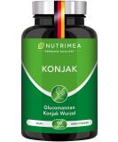 Glucomannan from Konjak Wurzel |High dose with 95% glucomannan per capsule |Natural fiber - 90 capsules 100% vegan nutrimea  - Buy Online on GoSupps.com