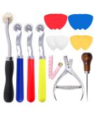 Mardatt 8Pcs Professional Leather Sewing Kit - Tracing Wheels, Pattern Notcher, Scratch Awl, Tailors Chalk, Measuring Tape - for Leather, Tailor, Paper, Cloth Sewing - Buy Online on GoSupps.com