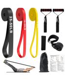 Fitness Straps & Resistance Bands Set - 3 Levels Door Anchors Handles & Storage - Strength Training & Yoga - Buy Online on GoSupps.com