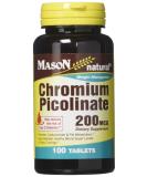 Mason Vitamins Chromium Picolinate Tablets 60 ct - Promotes Healthy Blood Sugar Levels - Buy Online on GoSupps.com